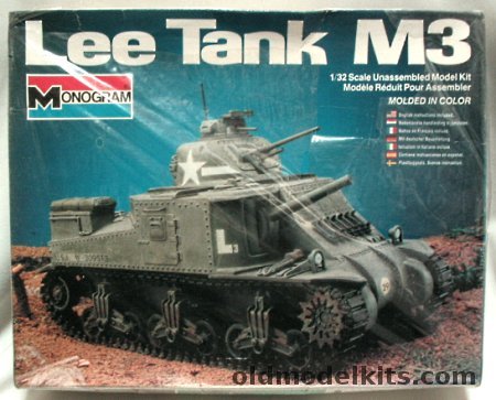 Monogram 1/32 US Lee Tank M3 - USA / Soviet / British Versions, 6502 plastic model kit